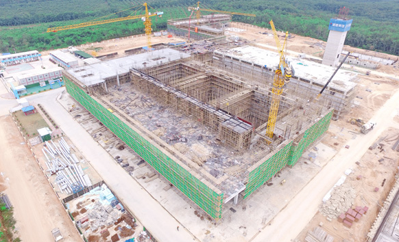 海南儋州市生活垃圾焚燒發電廠項目全面完成地面基礎工程